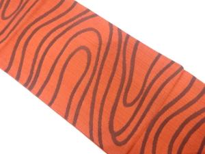 流水模様織り出し　袋帯